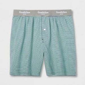 2 Pack Small Men's Striped Knit Boxer Briefs